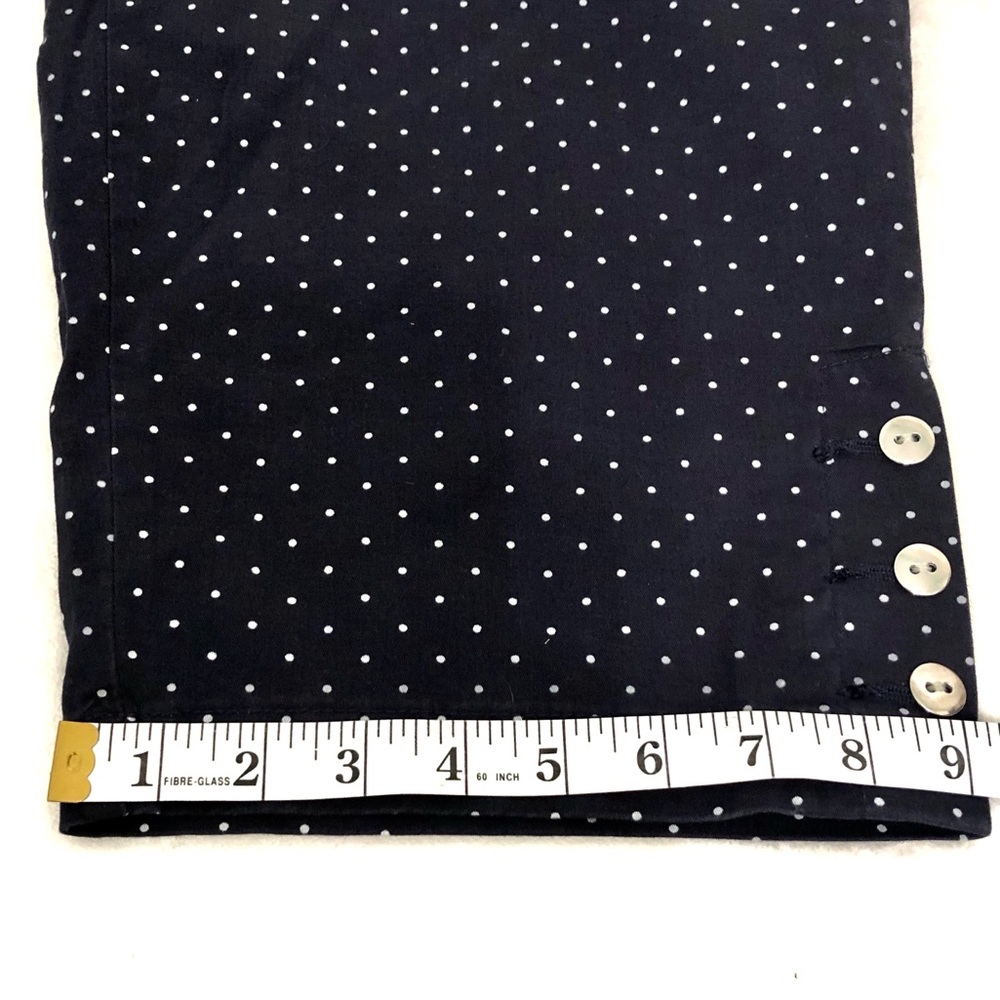 ❌SOLD❌ Karen Scott | NWT Comfort Capri Pants, Navy Blue & White Polka Dot, Sz 16 - Picture 13 of 17